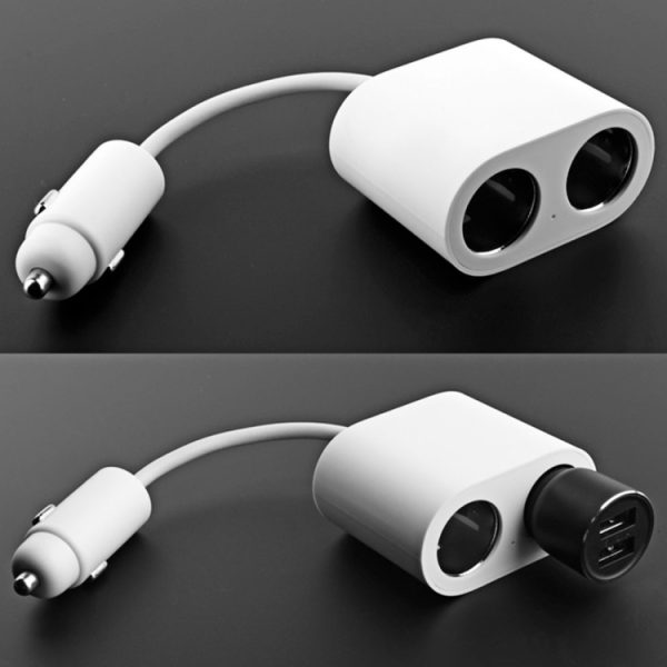 Originele Xiaomi Youpin ROIDMI 2 in 1 120W 10A sigarettenaansteker in de auto + dubbele USB-poort snellader autolader