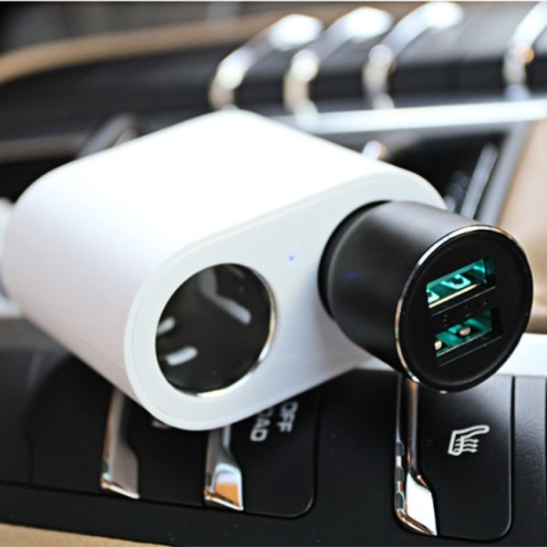 Originele Xiaomi Youpin ROIDMI 2 in 1 120W 10A sigarettenaansteker in de auto + dubbele USB-poort snellader autolader