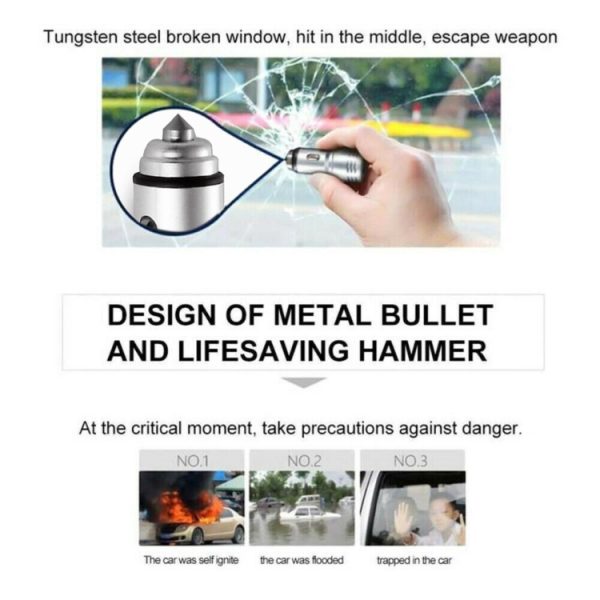 Auto Diamond aluminium QC3.0 dubbele USB-snellader, QC3.0