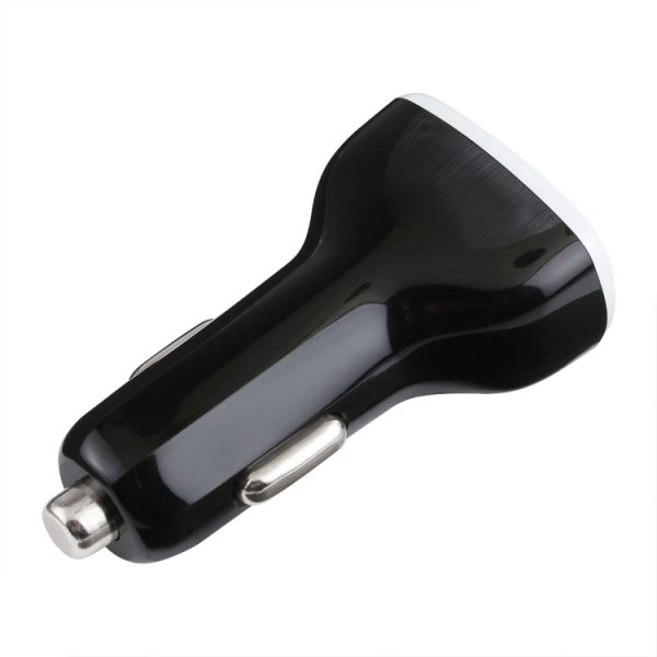 LZ-429 QC3.0 2.4A Drie USB-poorten Slimme snelle autolader, LZ-429 Black, LZ-429 White