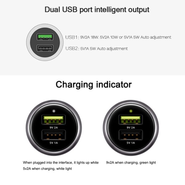 Originele Huawei CP31 18W Max Dual USB-poort snellaadautolader, CP31