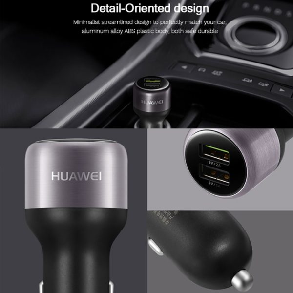 Originele Huawei CP31 18W Max Dual USB-poort snellaadautolader, CP31