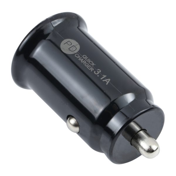TE-339PD 3.1A PD USB-C / Type-C + USB-interface Mini snellaadautolader