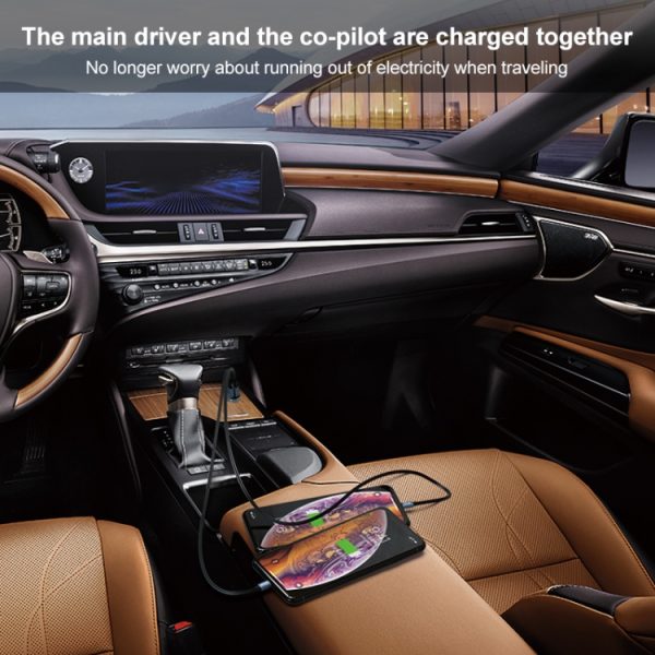 Ivon CC37 15W 3.1A Dual USB Mini Car Charger + 1m USB tot 8 PIN Snelle laadgegevens kabel set
