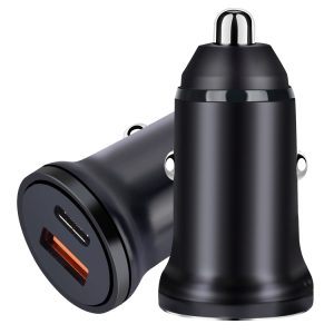 PD 20W USB-C / Type-C + QC 3.0 USB-interface snelladende autolader