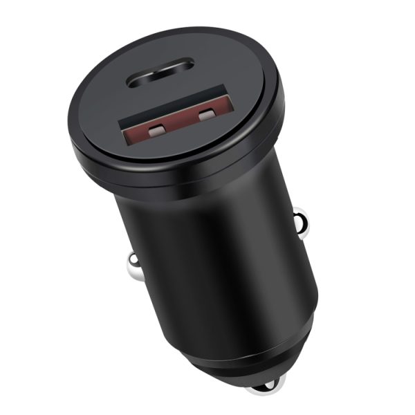 PD 20W USB-C / Type-C + QC 3.0 USB-interface snelladende autolader