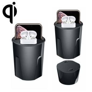 X13A 4-in-1 auto QI standaard oplaadbeker Draadloze snellader