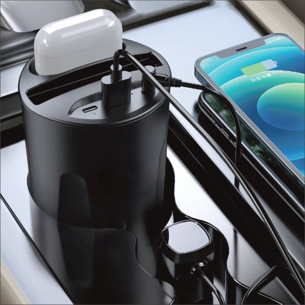 X13A 4-in-1 auto QI standaard oplaadbeker Draadloze snellader