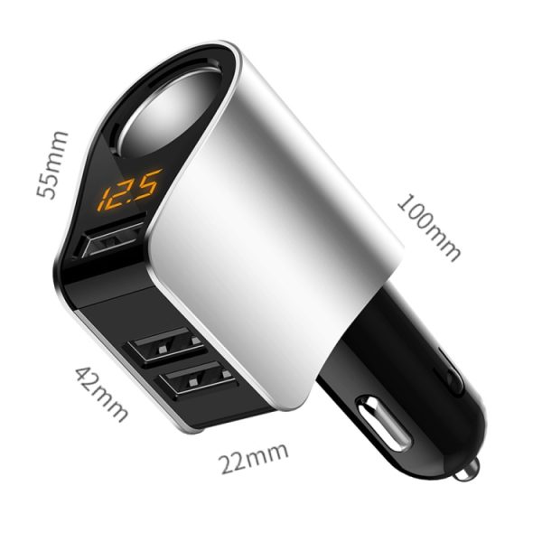 Auto Multifunctionele drie USB-opladeradapter 3 in 1 snelle oplader