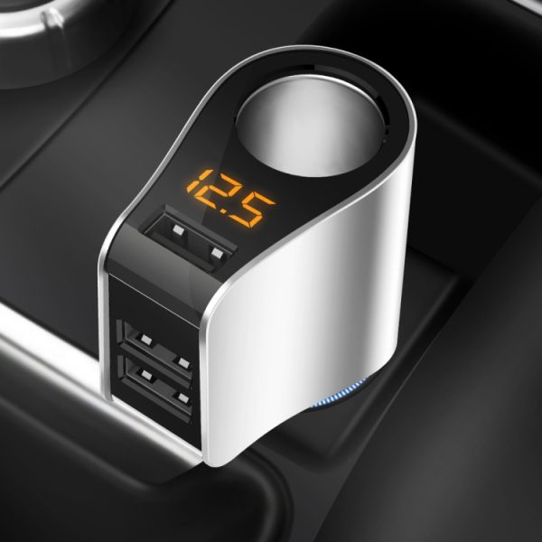 Auto Multifunctionele drie USB-opladeradapter 3 in 1 snelle oplader