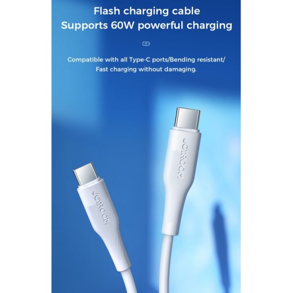 JOYROOM S-1230M3 60W PD Type-C / USB-C naar Type-C / USB-C snellaadgegevenskabel, 1.2m, 1.8m