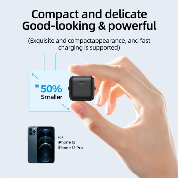 JOYROOM L-P202 Travel Series 20W PD USB-C / Type-C mini-snellader, EU-stekker, USB-C / Type-C