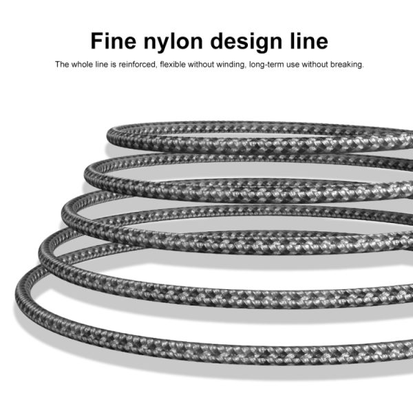 PD 60W USB-C / Type-C naar USB-C / Type-C snel opladen nylon gevlochten datakabel, 1m, 2m