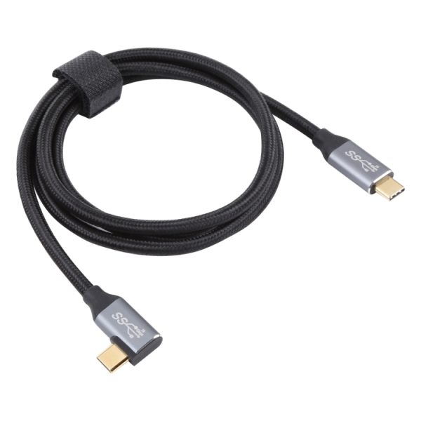 USB-C / Type-C male naar USB-C / Type-C elleboog transmissie datakabel, 0.5m, 1m, 1.5m, 2m, 3m