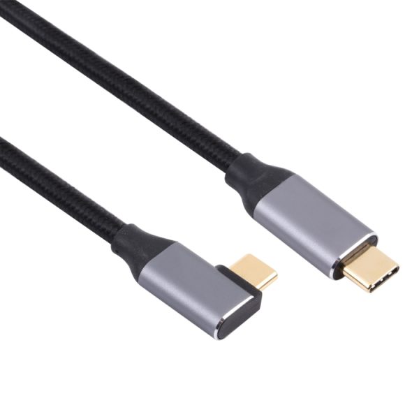 USB-C / Type-C male naar USB-C / Type-C elleboog transmissie datakabel, 0.5m, 1m, 1.5m, 2m, 3m