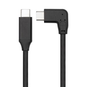 60W 3A USB-C / Type-C mannelijk naar USB-C / Type-C elleboog PD Snel opladen Magic Belt-kabel, 0.5m, 1m, 2m
