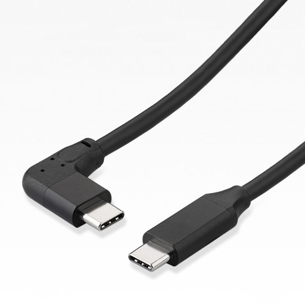 60W 3A USB-C / Type-C mannelijk naar USB-C / Type-C elleboog PD Snel opladen Magic Belt-kabel, 0.5m, 1m, 2m