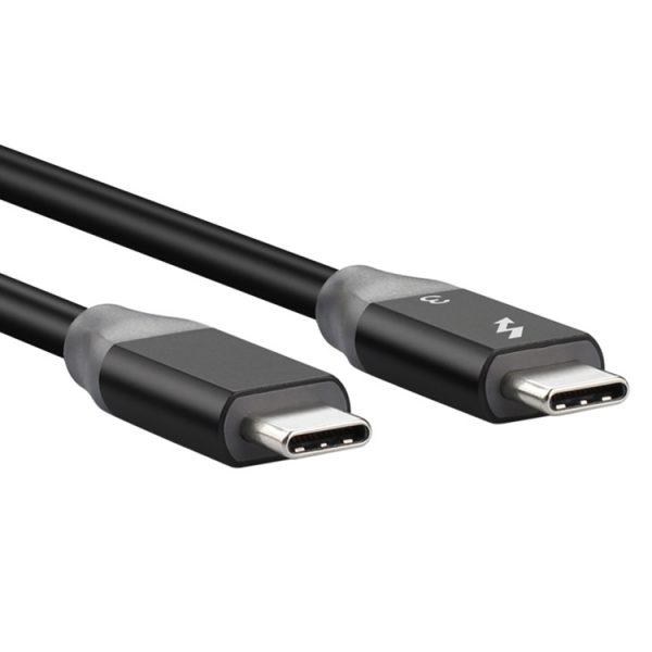100 W USB-C / Type-C 4.0 mannelijk naar USB-C / Type-C 4.0 mannelijk Tweekleurige volledig functionele datakabel voor Thunderbolt 3, 0.31m, 0.61m, 0.95m, 1.22m