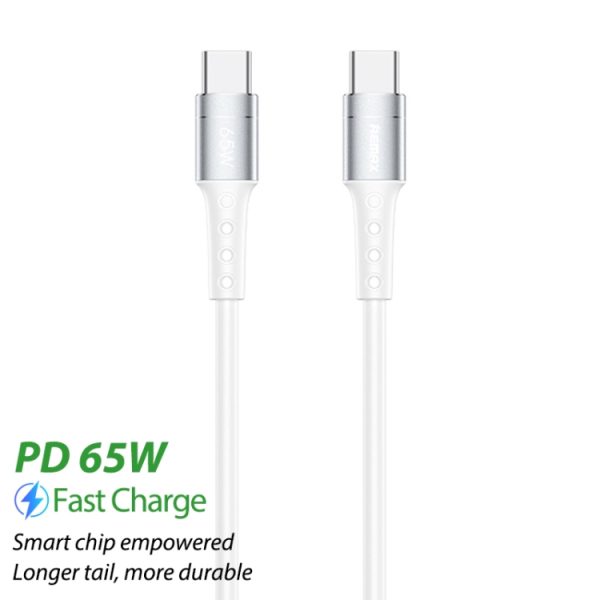 REMAX RC-198C-C Chaining II-serie PD 65W USB-C / Type-C naar USB-C / Type-C snellaaddatakabel, kabellengte: 1m, RC-198C-C