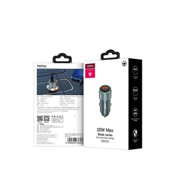 TOTUDESIGN DCCPD-10 Blade Series 20W snelladende autolader