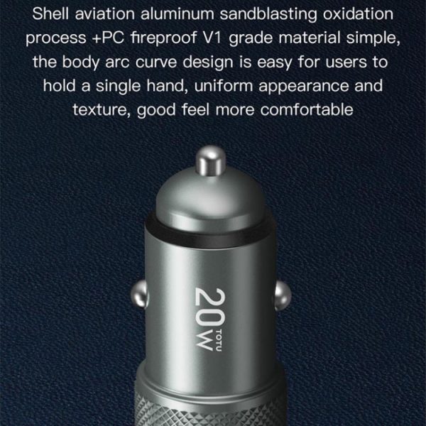 TOTUDESIGN DCCPD-10 Blade Series 20W snelladende autolader