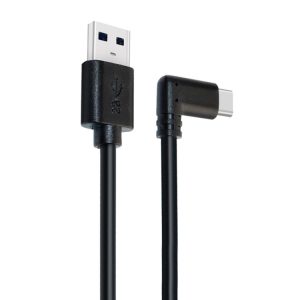 USB Male naar USB 3.2 Gen1 Type-C Elbow VR Link-kabel voor Oculus Quest 1/2, 3m, 4m