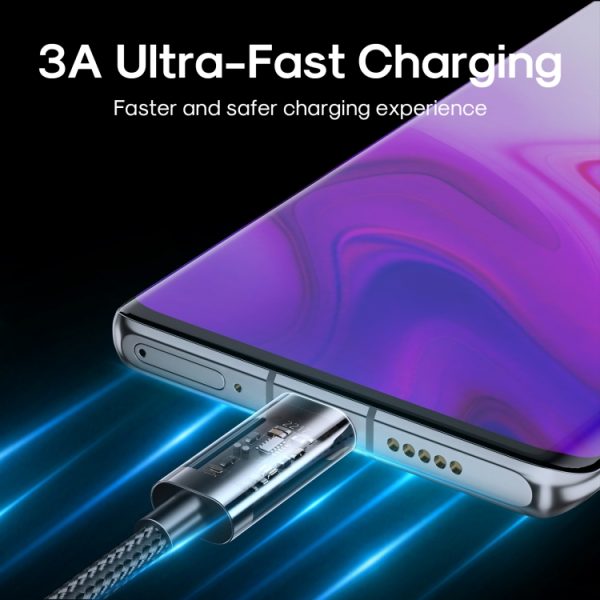 JOYROOM S-UC027A12 USB-A naar USB-C / Type-C 3A synchronisatiegegevenskabel, 1.2m USB-A to USB-C / Type-C, 2m USB-A to USB-C / Type-C