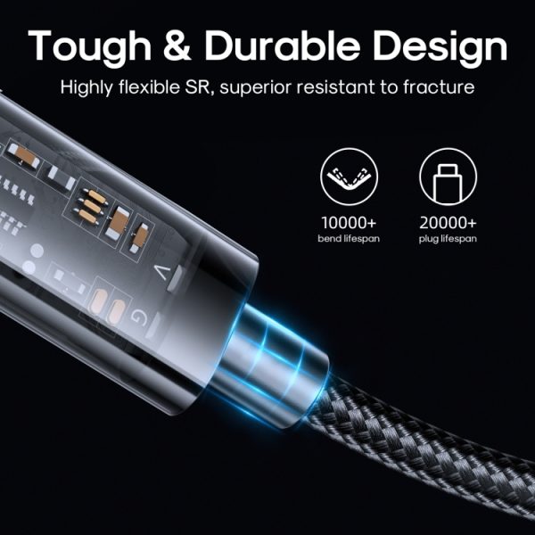 JOYROOM S-UC027A12 USB-A naar USB-C / Type-C 3A synchronisatiegegevenskabel, 1.2m USB-A to USB-C / Type-C, 2m USB-A to USB-C / Type-C