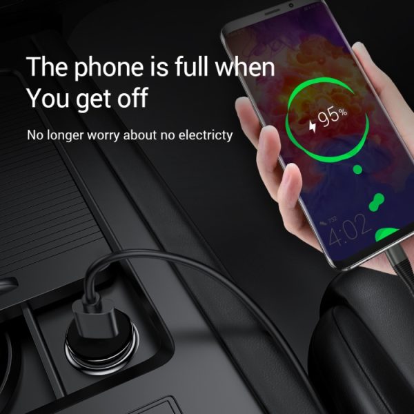SY-681 Conversiestekker voor sigarettenaansteker Multifunctionele USB-snellader voor in de auto