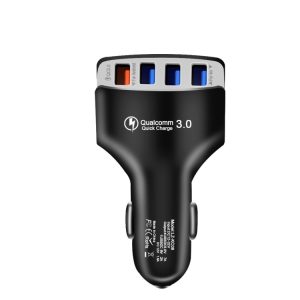 KC08 4 in 1 Sigarettenaansteker Conversie Plug Multifunctionele USB Auto Snellader, KC08 (Black), KC08 (White)