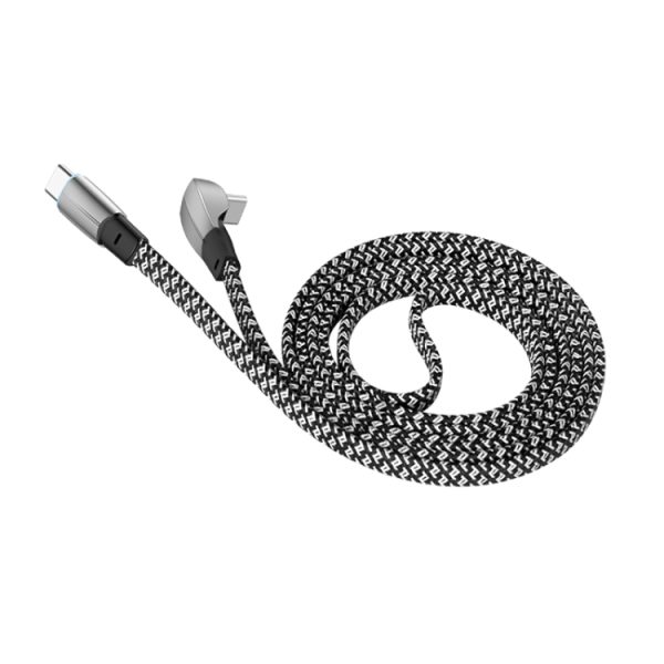 3A USB-C/Type-C naar USB-C/Type-C elleboogsnellaadgegevenskabel, 3A Type-C to Type-C 1.2m, 3A Type-C to Type-C 2m