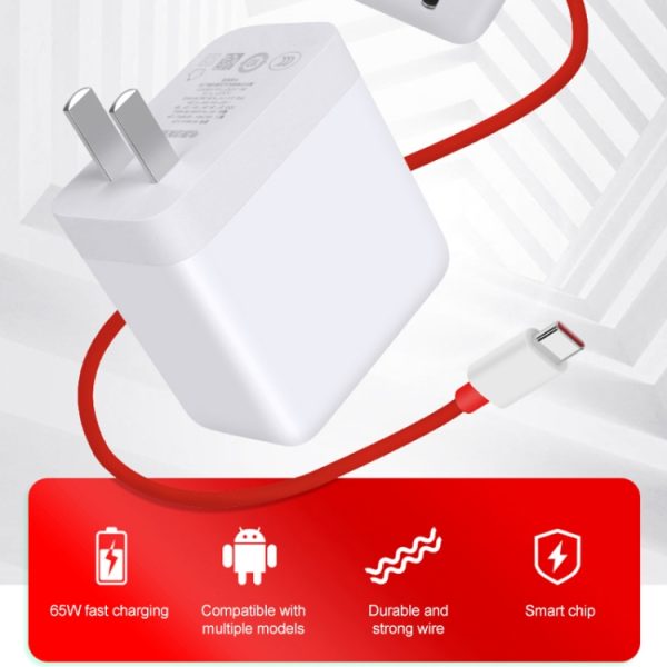 Voor OnePlus 9 65W Warp Flash opladen mobiele telefoon adapter, 65W Charger, 65W Charger+1m Fast Charging Cable, 65W Charger+1.5m Fast Charging Cable, 65W Charger+2m Fast Charging Cable