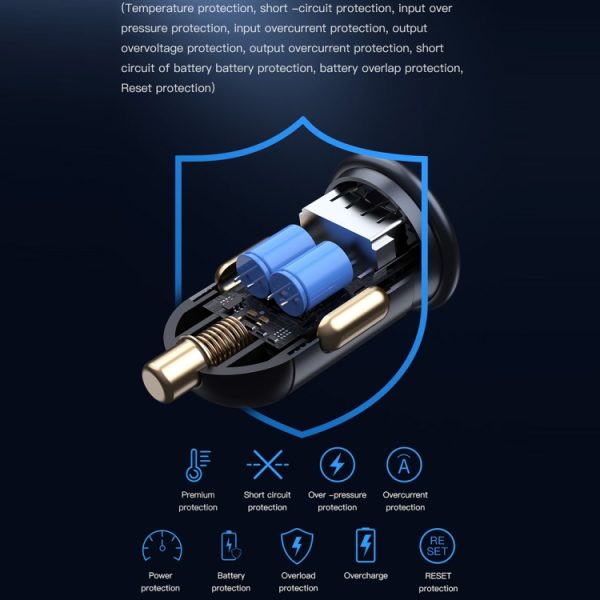 TOTUDESIGN 30W auto snel opladen, USB-A + USB-C / Type-C, USB-C / Type-C + USB-C / Type-C, USB-A