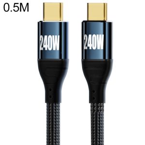 PD 240W Type-C naar Type-C snellaadgegevenskabel, 0.5m, 1m, 1.5m, 2m, 3m