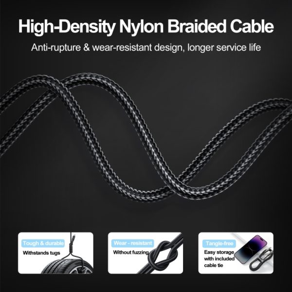 JOYROOM S-UC027A10 Buitengewone serie 3A USB-A naar USB-C / Type-C snellaadgegevenskabel, Type-C, 1.2m
