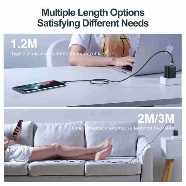 JOYROOM S-CC100A10 Buitengewone serie 100W USB-C / Type-C naar USB-C / Type-C snellaadgegevenskabel, 100W Type-C,1.2m, 100W Type-C,2m, 100W Type-C, 2m