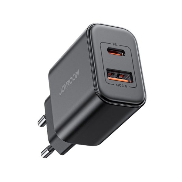 J0YROOM TCF05 20W USB+USB-C/Type-C snellader, US Plug, EU Plug, UK Plug, CN Plug