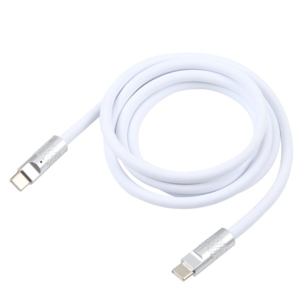 Mech-serie 120 W USB-C / Type-C naar USB-C / Type-C metalen stekker siliconen snellaadgegevenskabel, lengte: 1,2 m, Type-C, 1.2m Type-C to Type-C