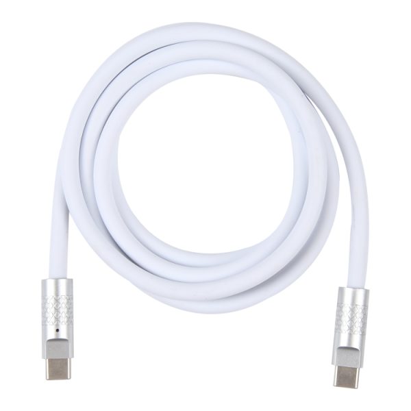 Mech-serie 120 W USB-C / Type-C naar USB-C / Type-C metalen stekker siliconen snellaadgegevenskabel, lengte: 1,2 m, Type-C, 1.2m Type-C to Type-C