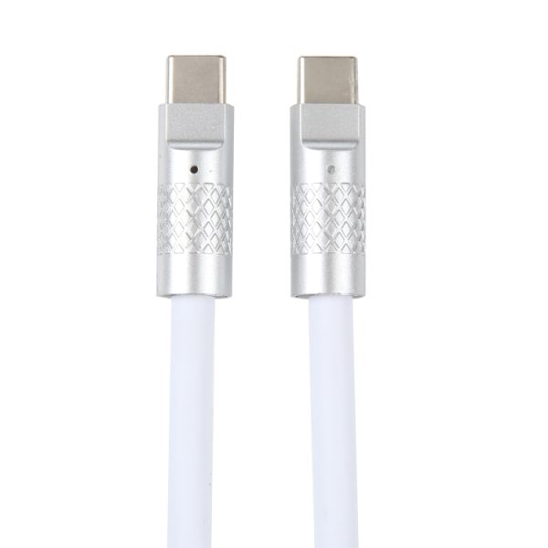 Mech-serie 120 W USB-C / Type-C naar USB-C / Type-C metalen stekker siliconen snellaadgegevenskabel, lengte: 1,2 m, Type-C, 1.2m Type-C to Type-C