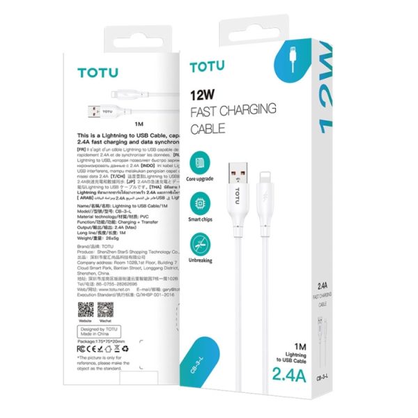 TOTU CB-3-serie USB naar USB-C / Type-C snellaadgegevenskabel, USB to USB-C / Type-C