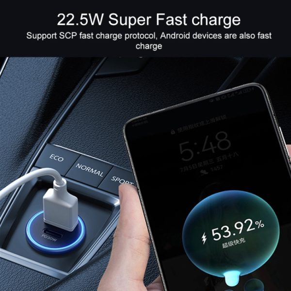 MOMAX UC18 30W dubbele poort QC3.0 snellader voor in de auto