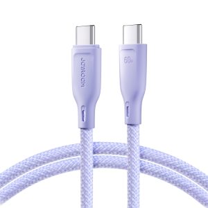 JOYROOM SA34-CC3 60W USB-C/Type-C naar USB-C/Type-C snellaaddatakabel, lengte: 1m, Type-C to Type-C