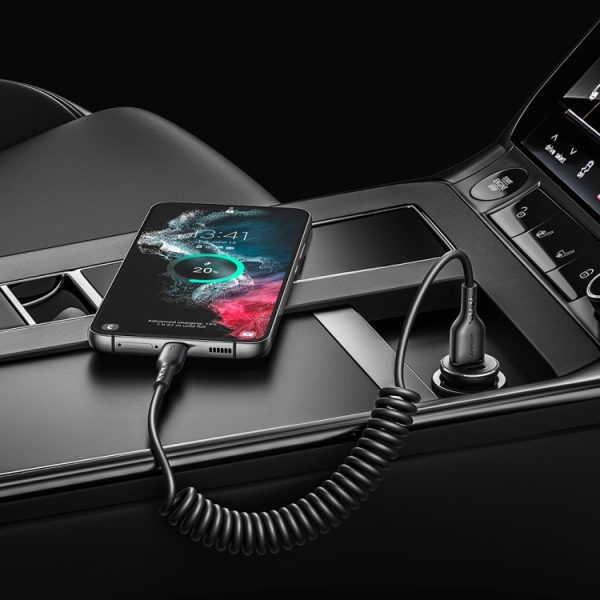 JOYROOM SA38-AC3 3A USB naar USB-C / Type-C opgerolde snellaaddatakabel, USB to USB-C / Type-C