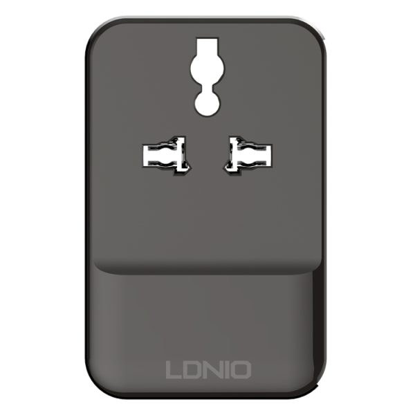 LDNIO SC1205 Universele conversie-aansluiting + QC3.0 USB + USB-interfaces Multifunctionele reisoplader Oplader voor mobiele telefoon, EU-stekker