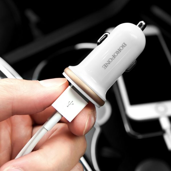 Borofone BZ5 2.1A Good Way dubbele USB-autolader