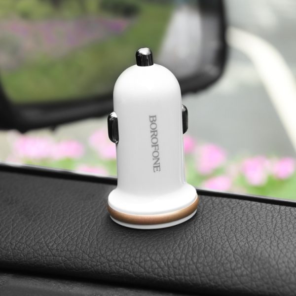 Borofone BZ5 2.1A Good Way dubbele USB-autolader