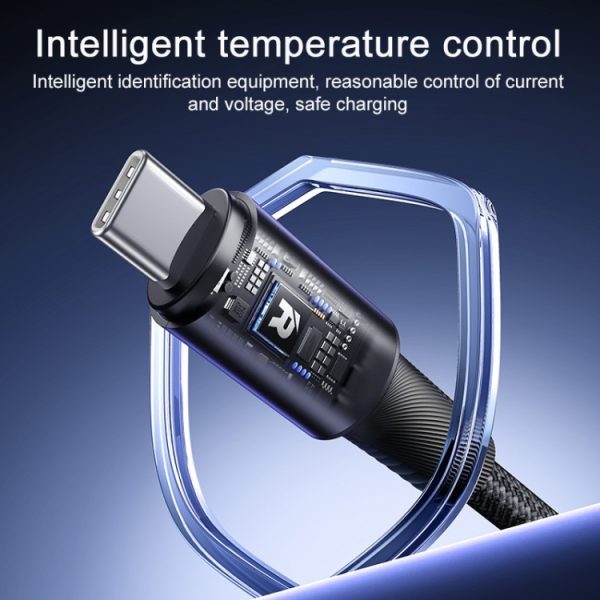 REMAX RC-C100 1,2 m 30 W Type-C naar Type-C snellaadkabel met gevlochten data, Type-C to Type-C