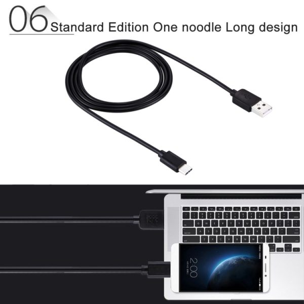 HAWEEL 1 m USB-C / Type-C naar USB 2.0 data- en oplaadkabel, Type-C 1m