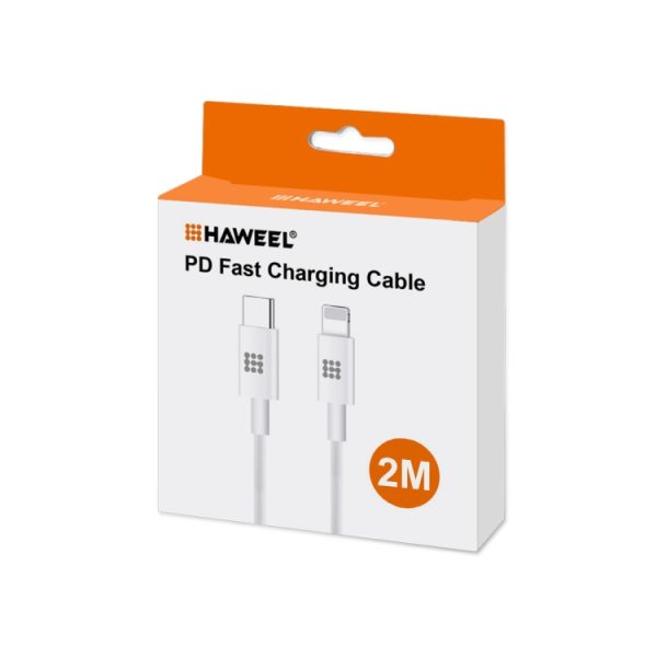 HAWEEL 25W 3A TYPE-C / USB-C TO TYPE-C / USB-C PD FASTLADING Gegevenskabel, lengte: 2m